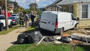 Mail truck slams into Haledon house, causing damage to structure
