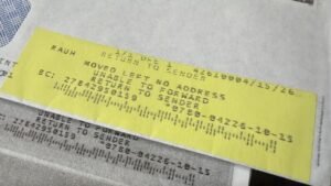 Bills, bank statements and ballot returned for six months after USPS incorrectly marked woman as moved